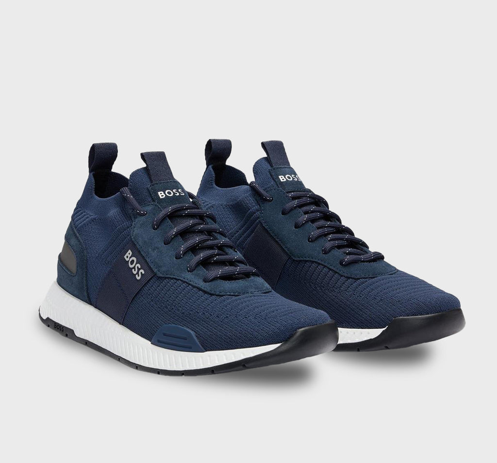 Tenis Titanium Runn Knit (azul)