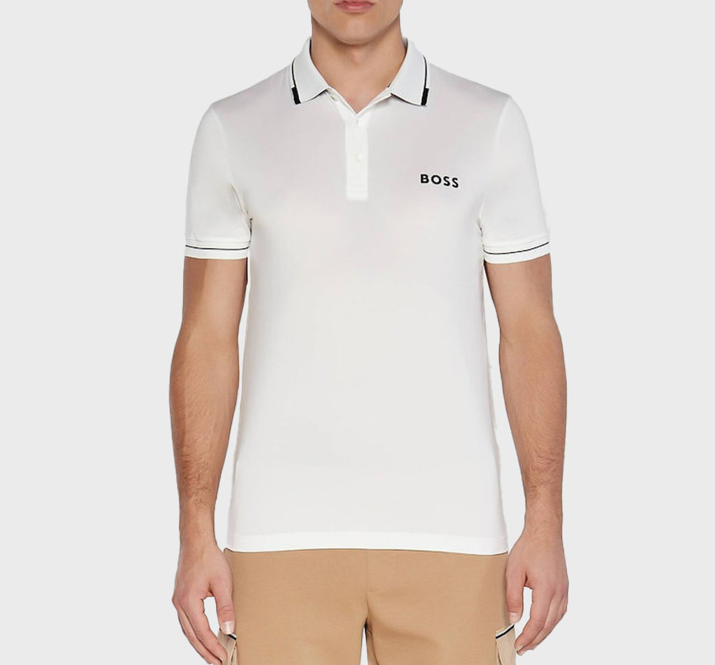 Polo BOSS Paul Pro blanco