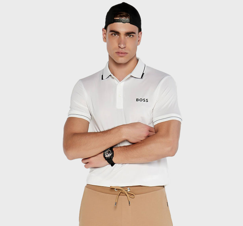 Polo BOSS Paul Pro blanco